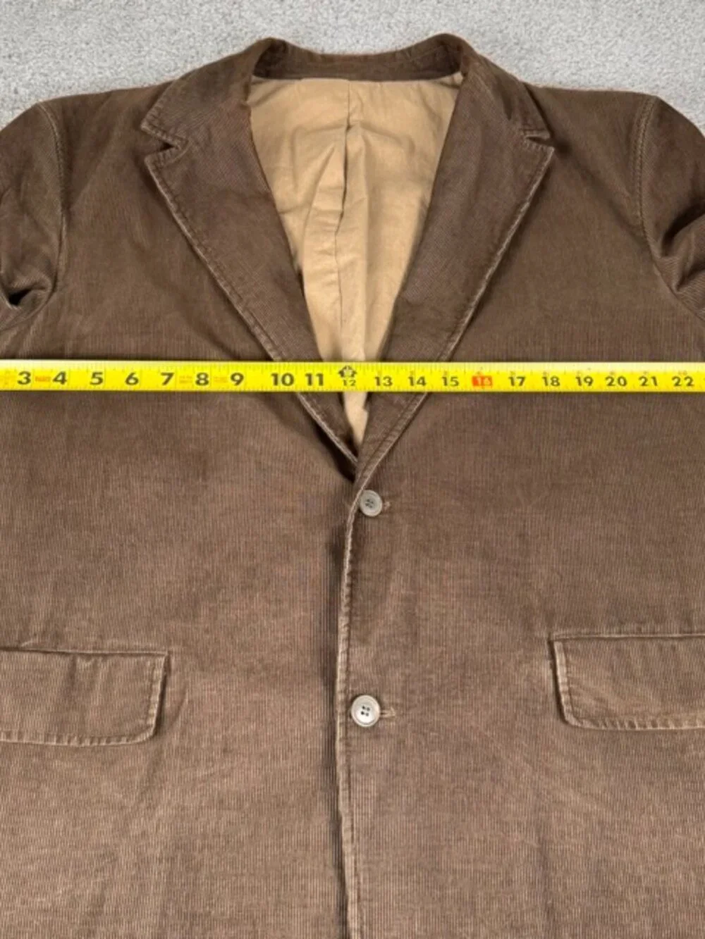Vintage J Crew Cord Blazer Men's XL Brown Corduroy Sport Coat Jacket 65760